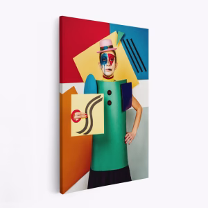 Lærred - Suprematist portrait of Lena Naymkina