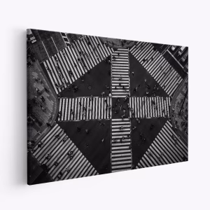 Lærred - People crossing