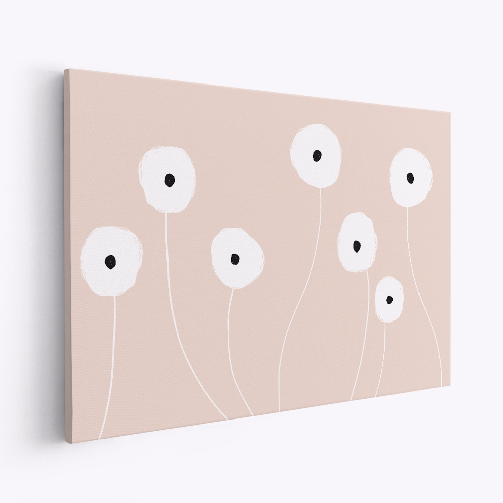Lærred - Scandi Flowers No 1