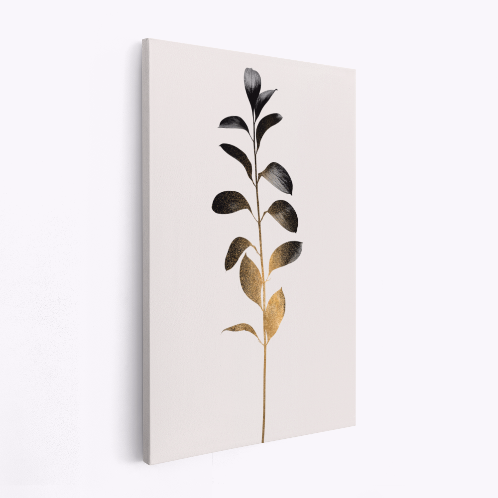 Lærred - Monochromatica No.9   Dark Gold