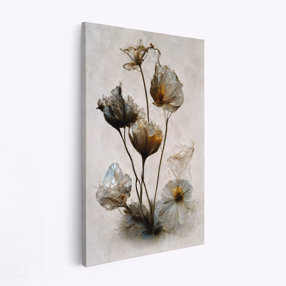 Lærred - Crystal Flowers