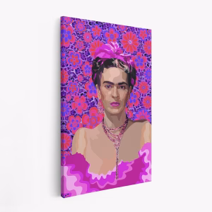 Lærred - Frida in Purple