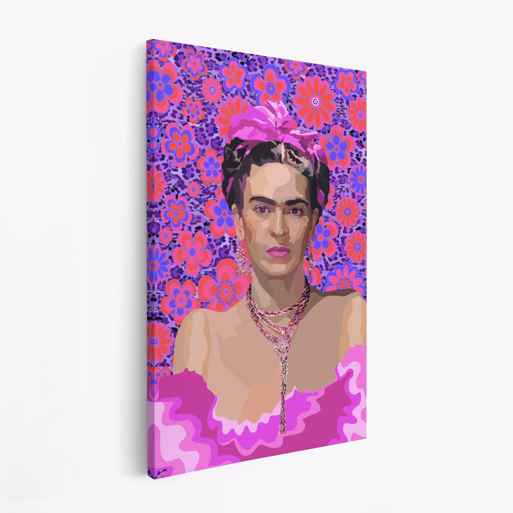 Lærred - Frida in Purple