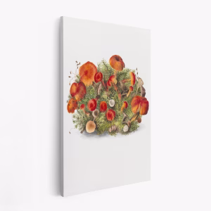 Lærred - Study of Mushrooms (1880) Portrait Mode