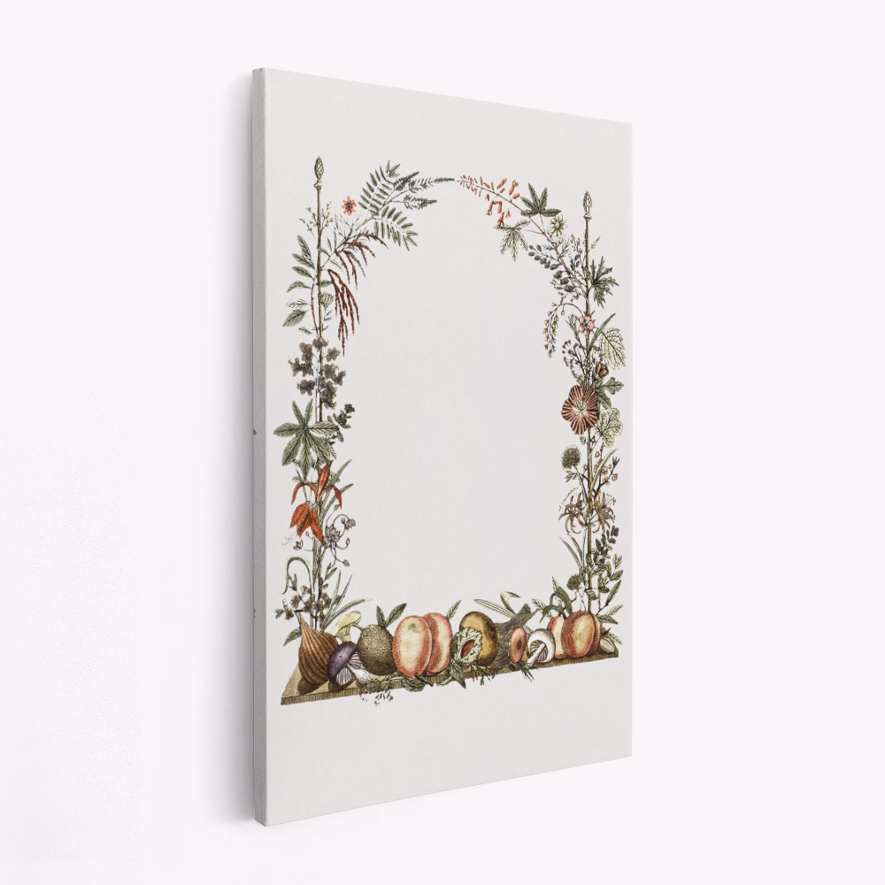 Lærred - Hand Drawn Botanical Frame