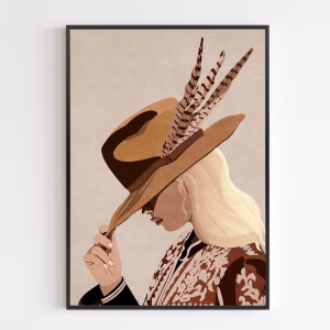 Plakat - Feathered Elegance